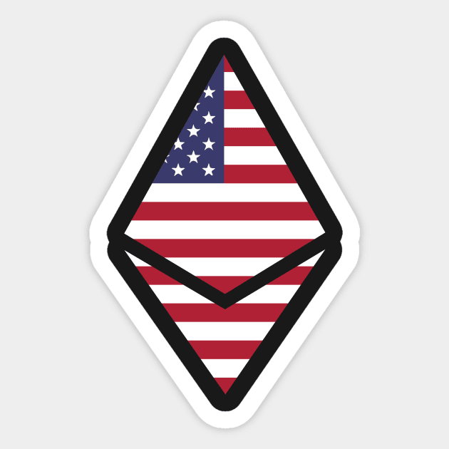 Ethereum USA logo Sticker by mangobanana